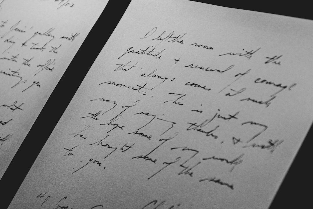 celebrity letters exchange